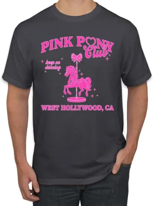 Wild Bobby Pink Pony Club West Hollywood California Logo | Fan Lyrics Music Concert Merch Pop Culture Shirt