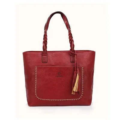 Women Tassel Handbag Luxury Oil Bolsa Feminina Designer Knitting Shoulder Bag