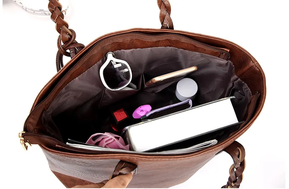 Women Tassel Handbag Luxury Oil Bolsa Feminina Designer Knitting Shoulder Bag