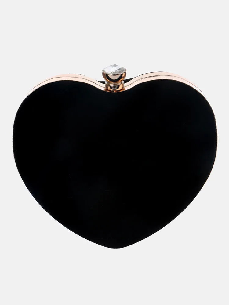 Women's Heart-Shaped Clutch