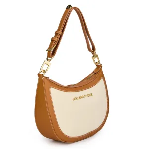 Womens Holland Cooper Tan Canvas City Shoulder Bag