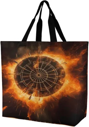 Women's Large-capacity Shoulder Shopping Bag Reusable Foldable Shopping Bags Dart Board Beach Bag