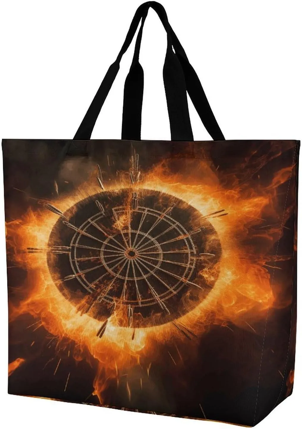 Women's Large-capacity Shoulder Shopping Bag Reusable Foldable Shopping Bags Dart Board Beach Bag