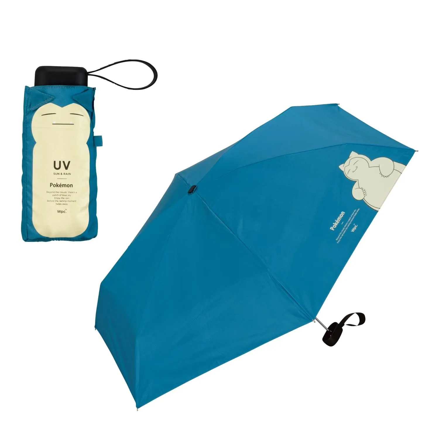 Wpc  Pokemon Folding Umbrella UV Cut 100 Percent Sunshade Lightweight 801-PM001-102 Celeste Blue