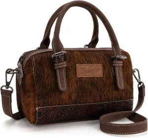 Wrangler Cowhide Crossbody Bags for Women Western Designer Top-handle Handbags