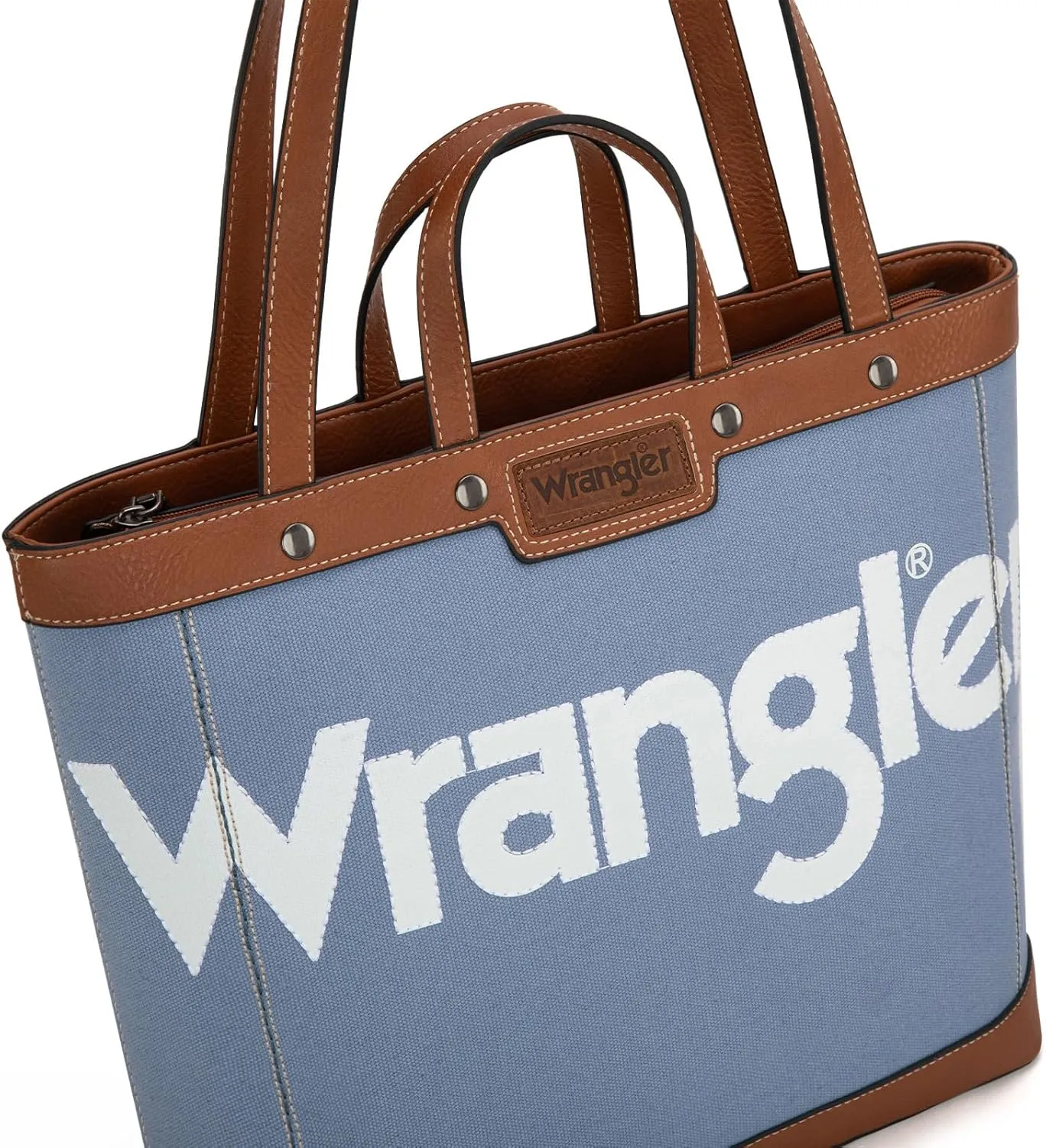 Wrangler Tote Bag for Women Vintage Top Handle Handbags and Shoulder Bag