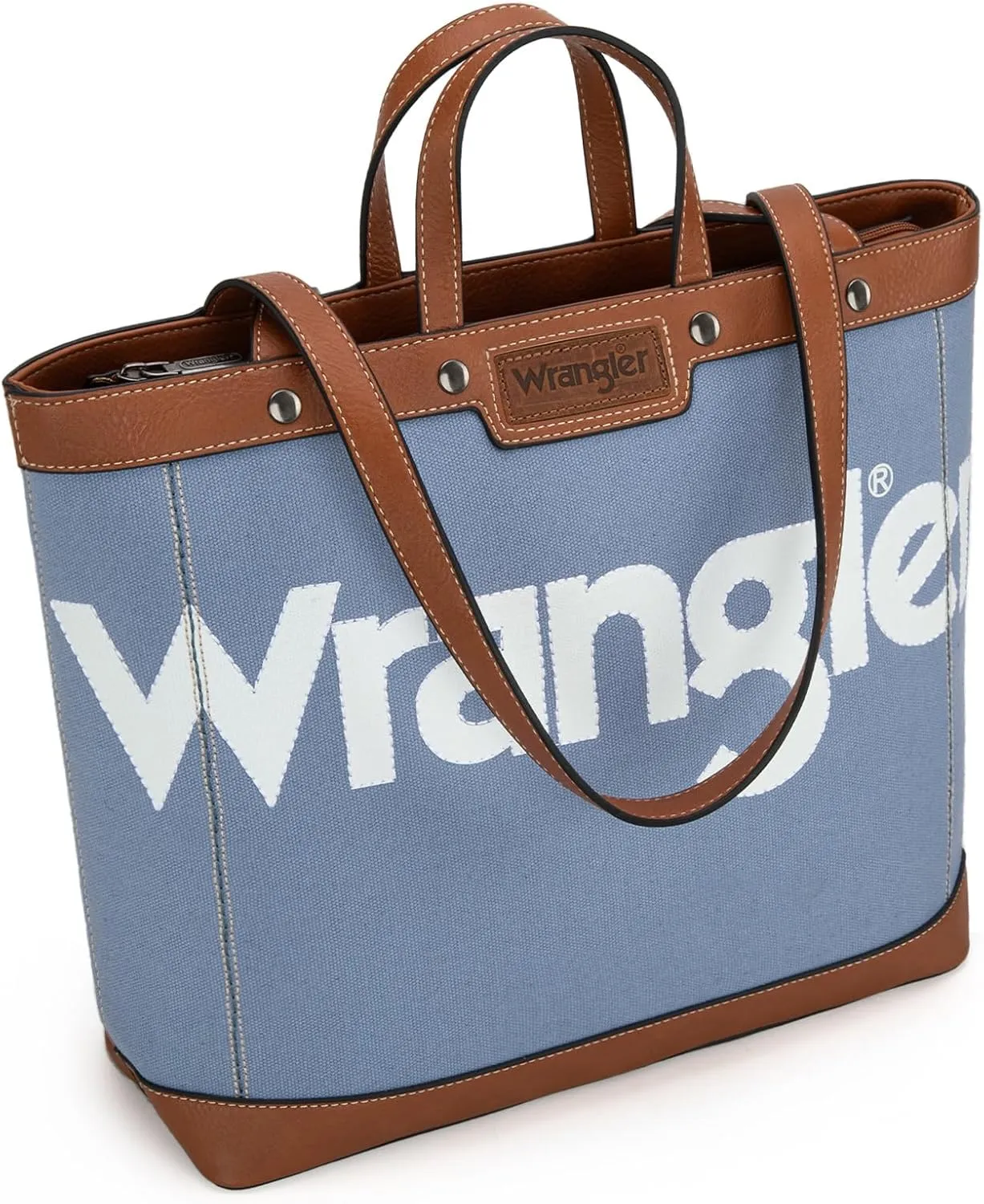 Wrangler Tote Bag for Women Vintage Top Handle Handbags and Shoulder Bag