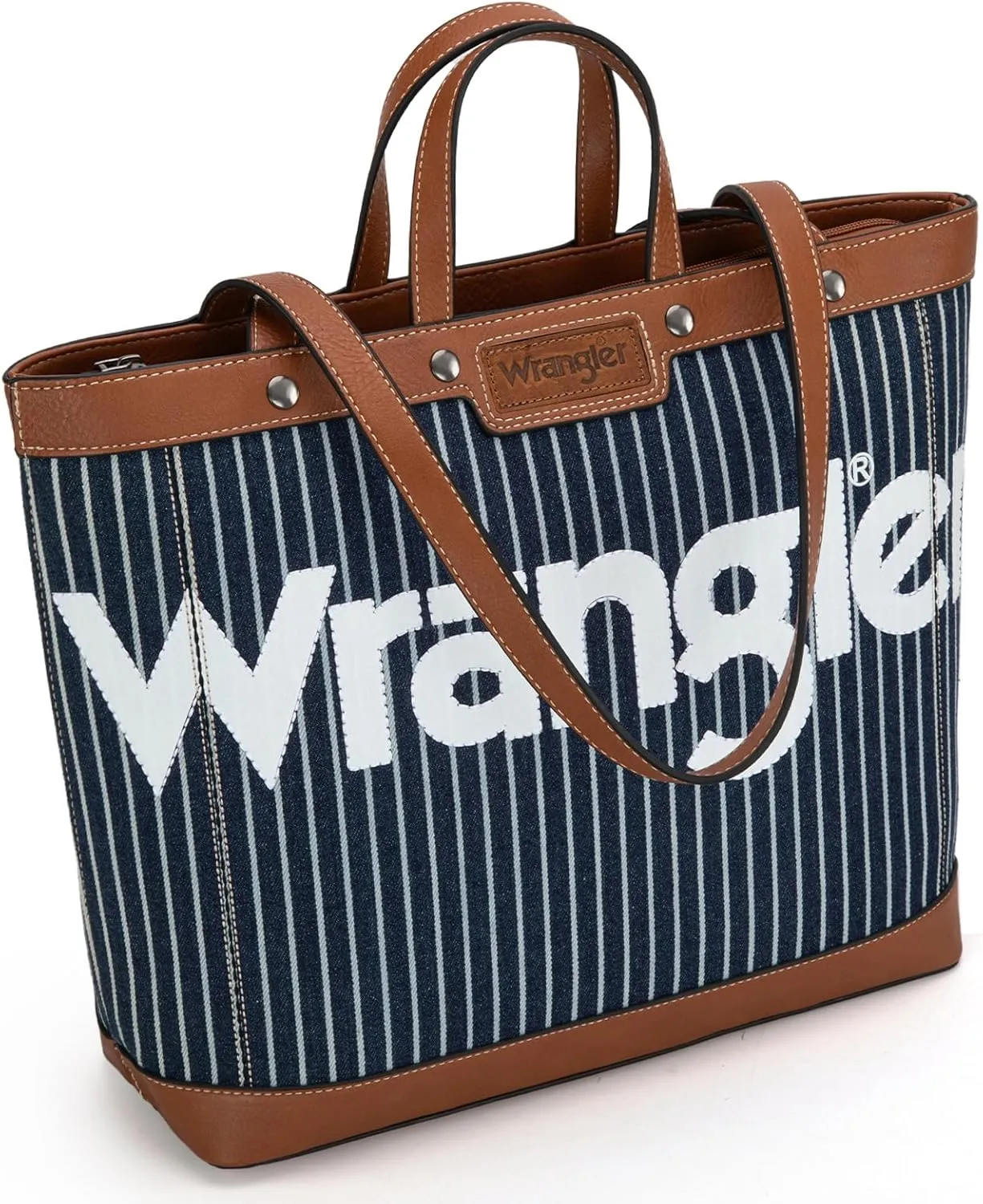 Wrangler Tote Bag for Women Vintage Top Handle Handbags and Shoulder Bag