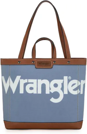 Wrangler Tote Bag for Women Vintage Top Handle Handbags and Shoulder Bag