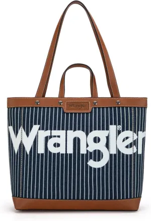 Wrangler Tote Bag for Women Vintage Top Handle Handbags and Shoulder Bag