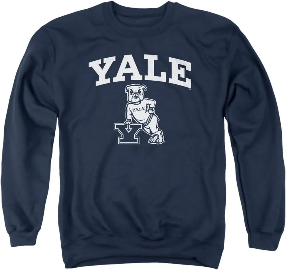 Yale University Official One Color Logo Unisex Adult Crewneck Sweatshirt