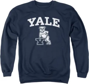 Yale University Official One Color Logo Unisex Adult Crewneck Sweatshirt