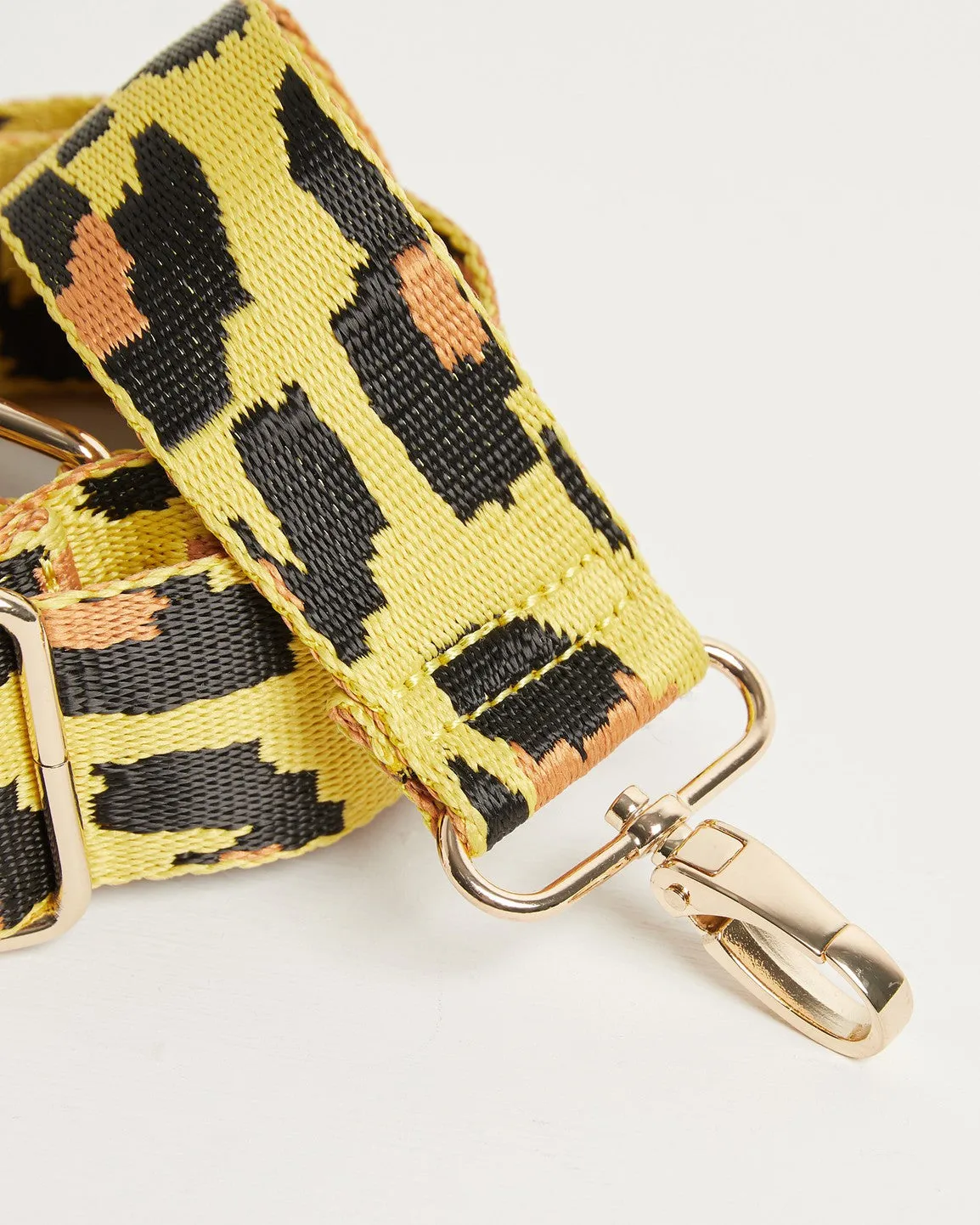 Yellow Leopard Adjustable Bag Strap