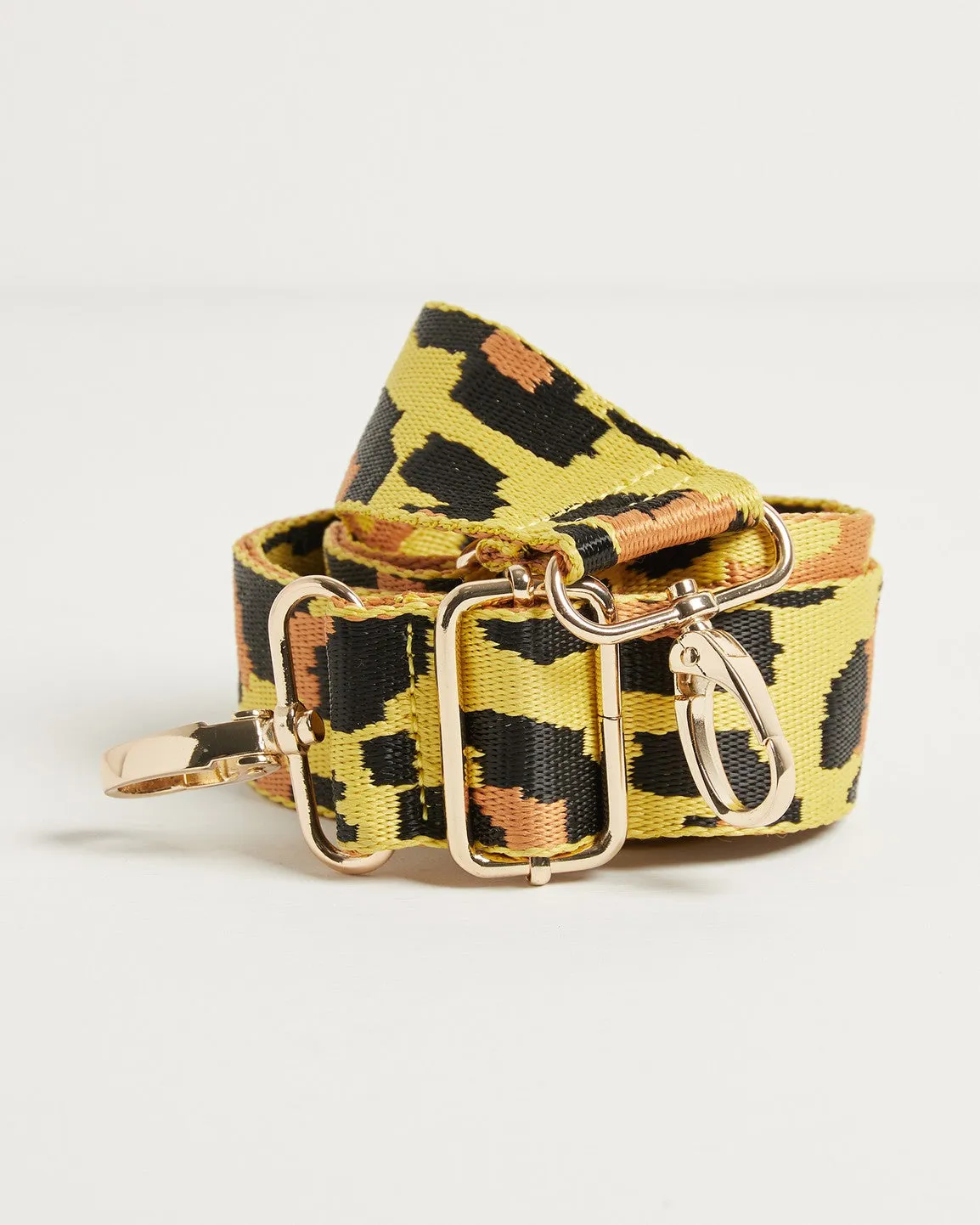 Yellow Leopard Adjustable Bag Strap