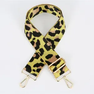 Yellow Leopard Adjustable Bag Strap