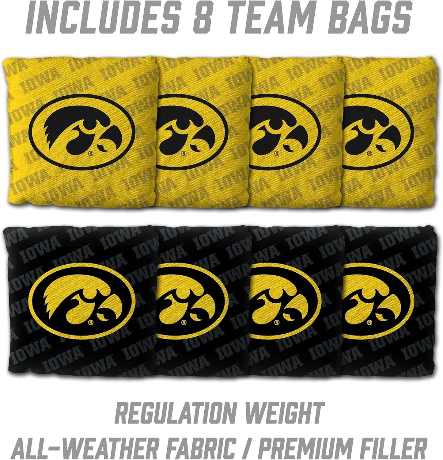 YouTheFan NCAA 2’ x 3’ Wood Cornhole Game with Logo Bags