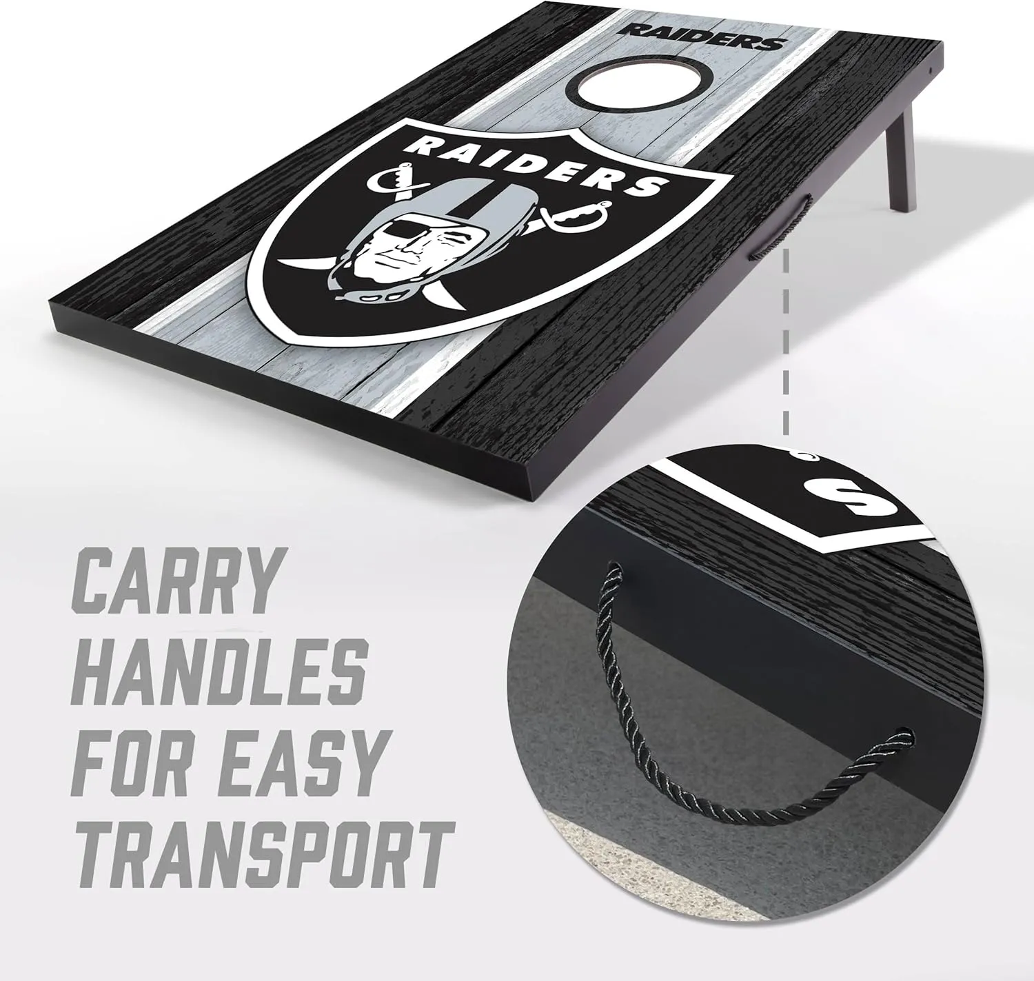 YouTheFan NFL 2' x 3' Portable Cornhole Game with Logo Bags