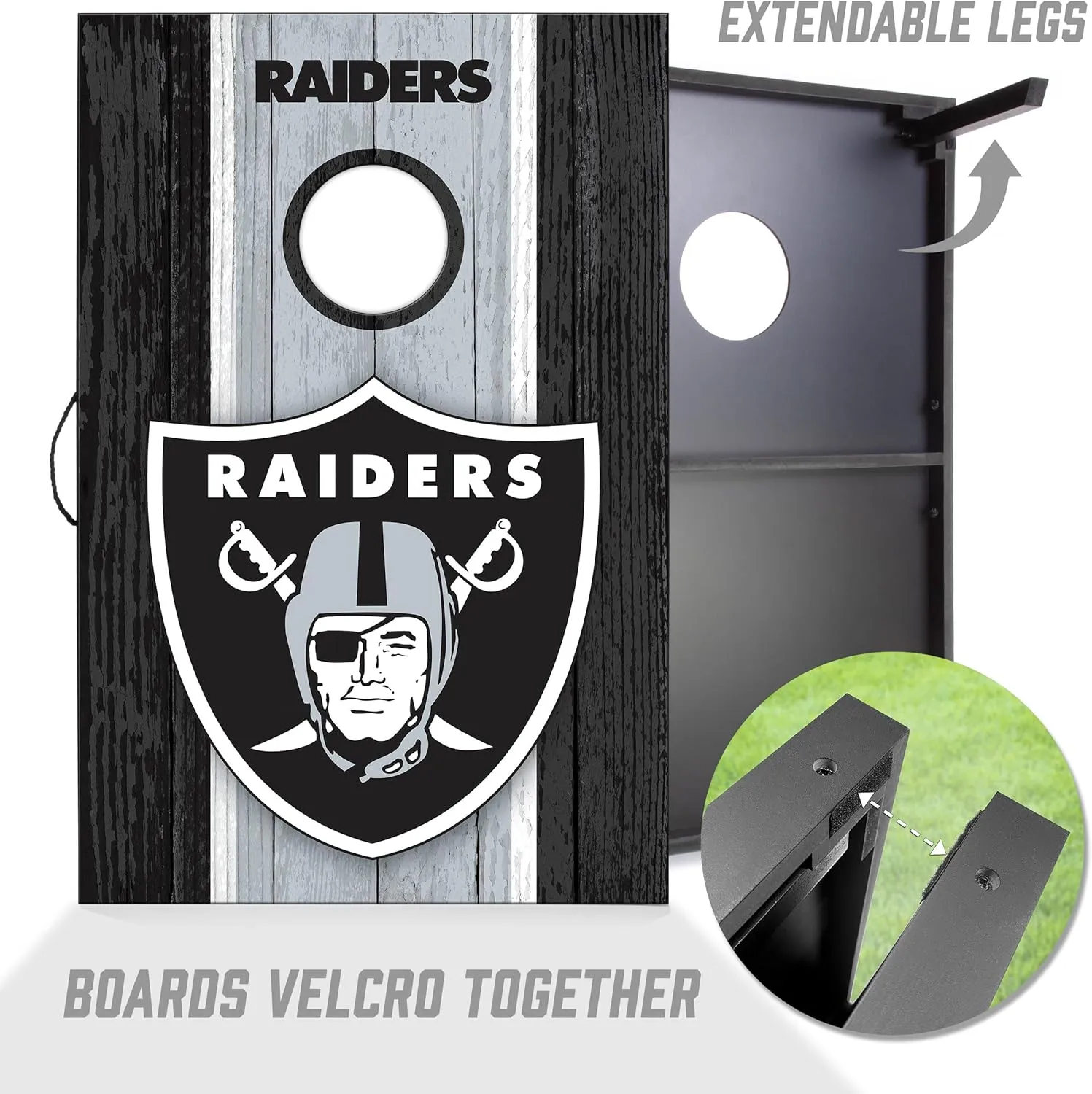 YouTheFan NFL 2' x 3' Portable Cornhole Game with Logo Bags
