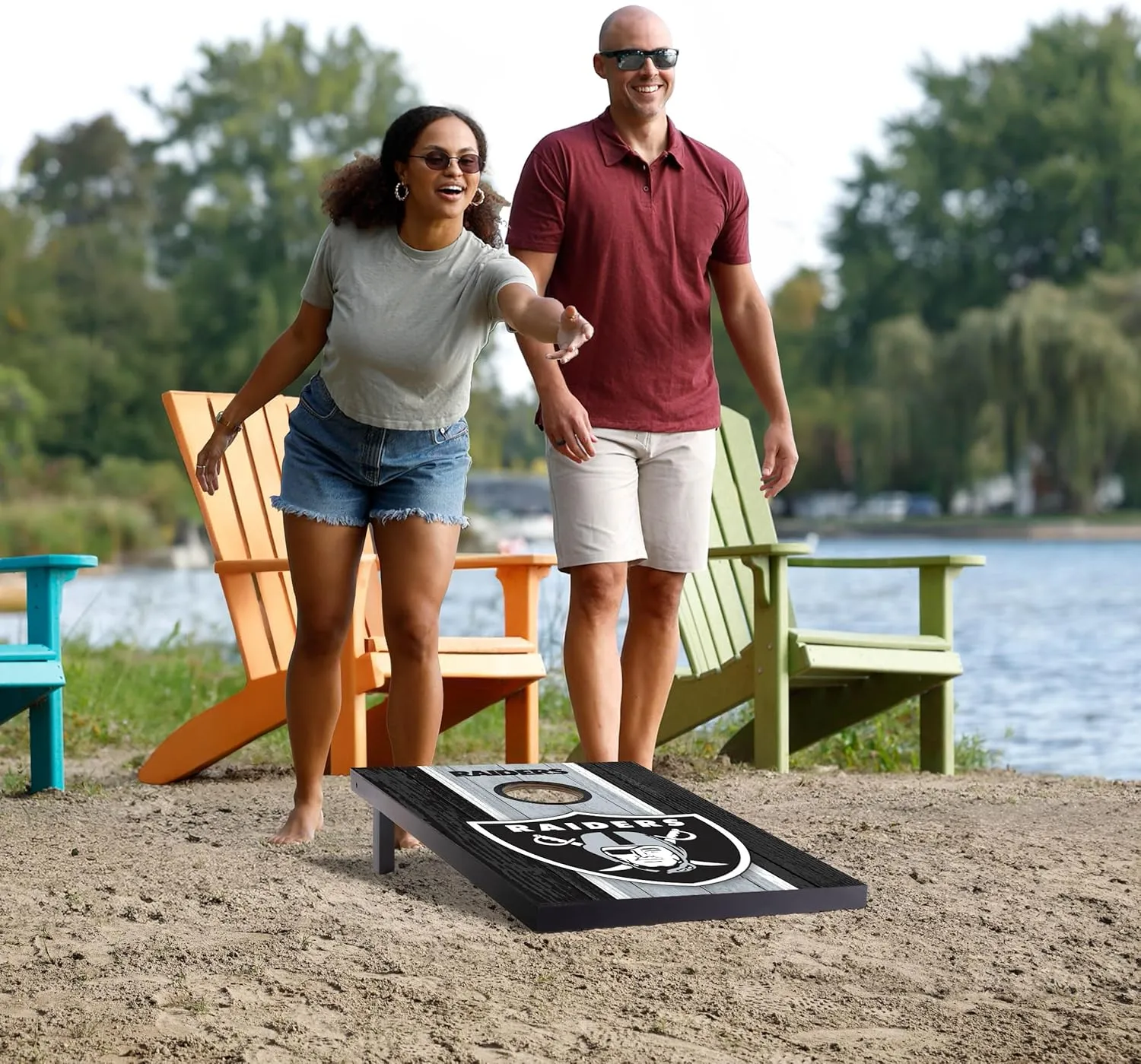 YouTheFan NFL 2' x 3' Portable Cornhole Game with Logo Bags